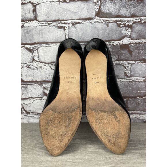 Cole Haan Grand OS Black Classic Patent Leather Stiletto Heels Women 9.5B US/40 - Picture 10 of 16